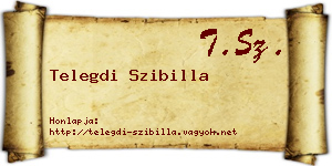 Telegdi Szibilla névjegykártya